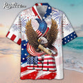 Eagle USA Independence Day Aloha Hawaiian - Adult & Kids T-Shirts, Sweatshirts & Hoodies apparel design preview 1