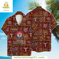 MLB Texas Rangers Hawaiian Tiki Aloha Baseball - Adult & Kids T-Shirts, Sweatshirts & Hoodies apparel design preview 1