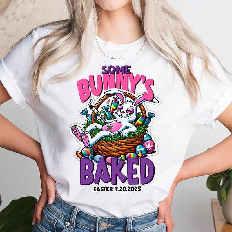 Easter Bunny Weed Smoking Rabbit Cannabis 420 Day - Adult & Kids T-Shirts, Sweatshirts & Hoodies apparel design preview 1