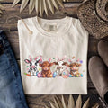 Easter Day Cow Cute Bunny Heifer - Adult & Kids T-Shirts, Sweatshirts & Hoodies apparel design preview 1
