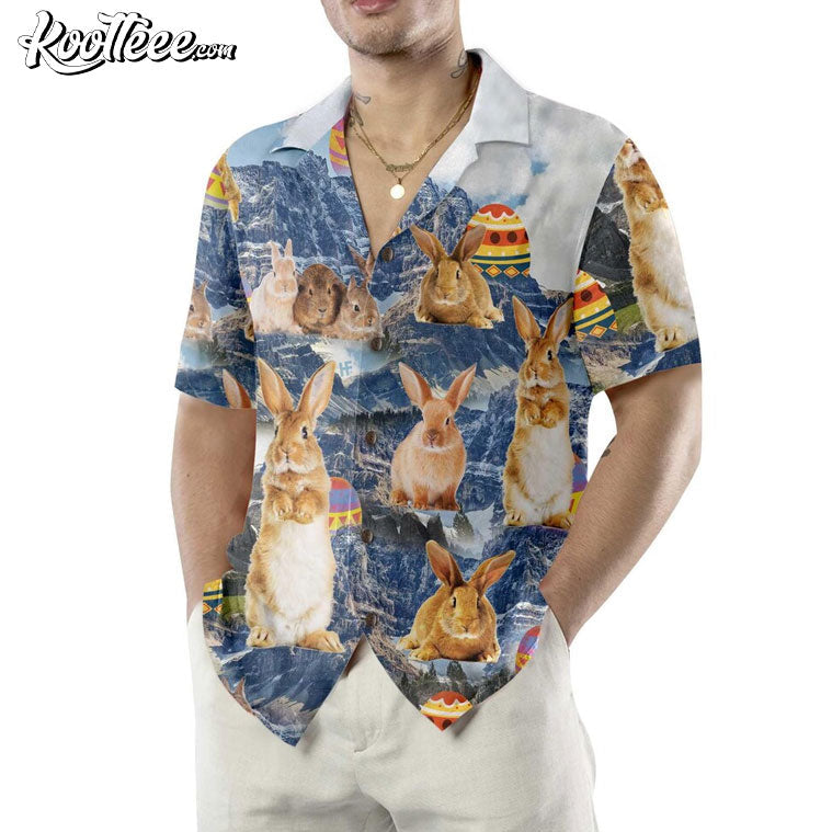 Easter Egg Bunny Rabbit Funny Hawaiian - Adult & Kids T-Shirts, Sweatshirts & Hoodies apparel design preview 1