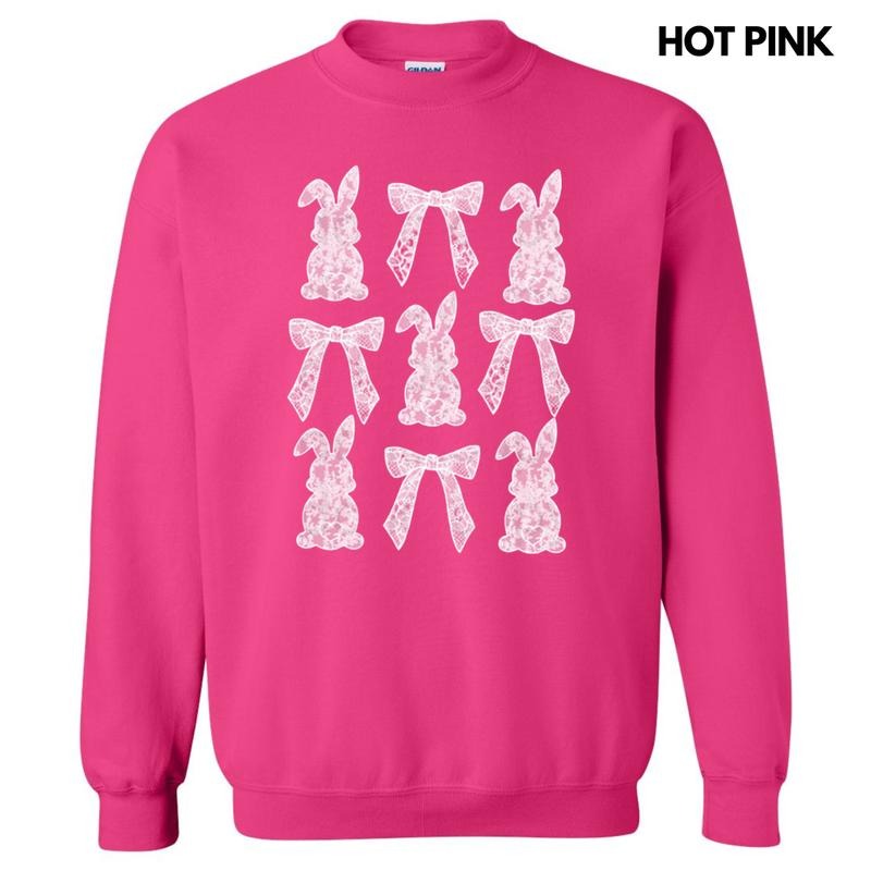Easter Lace Coquette - Adult & Kids T-Shirts, Sweatshirts & Hoodies apparel design preview 1