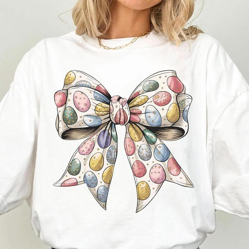 Easter Happy Coquette - Adult & Kids T-Shirts, Sweatshirts & Hoodies apparel design preview 1