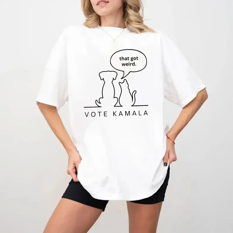 Eat Pets Trummp Eating Cats Trum Dogs Funny Kamalla - Adult & Kids T-Shirts, Sweatshirts & Hoodies apparel design preview 1
