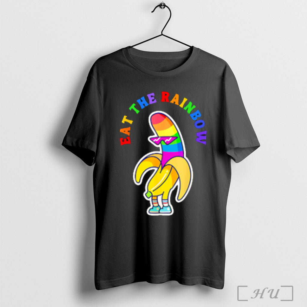 Eat The Rainbow Gay Banana Pride - Adult & Kids T-Shirts, Sweatshirts & Hoodies apparel design preview 1