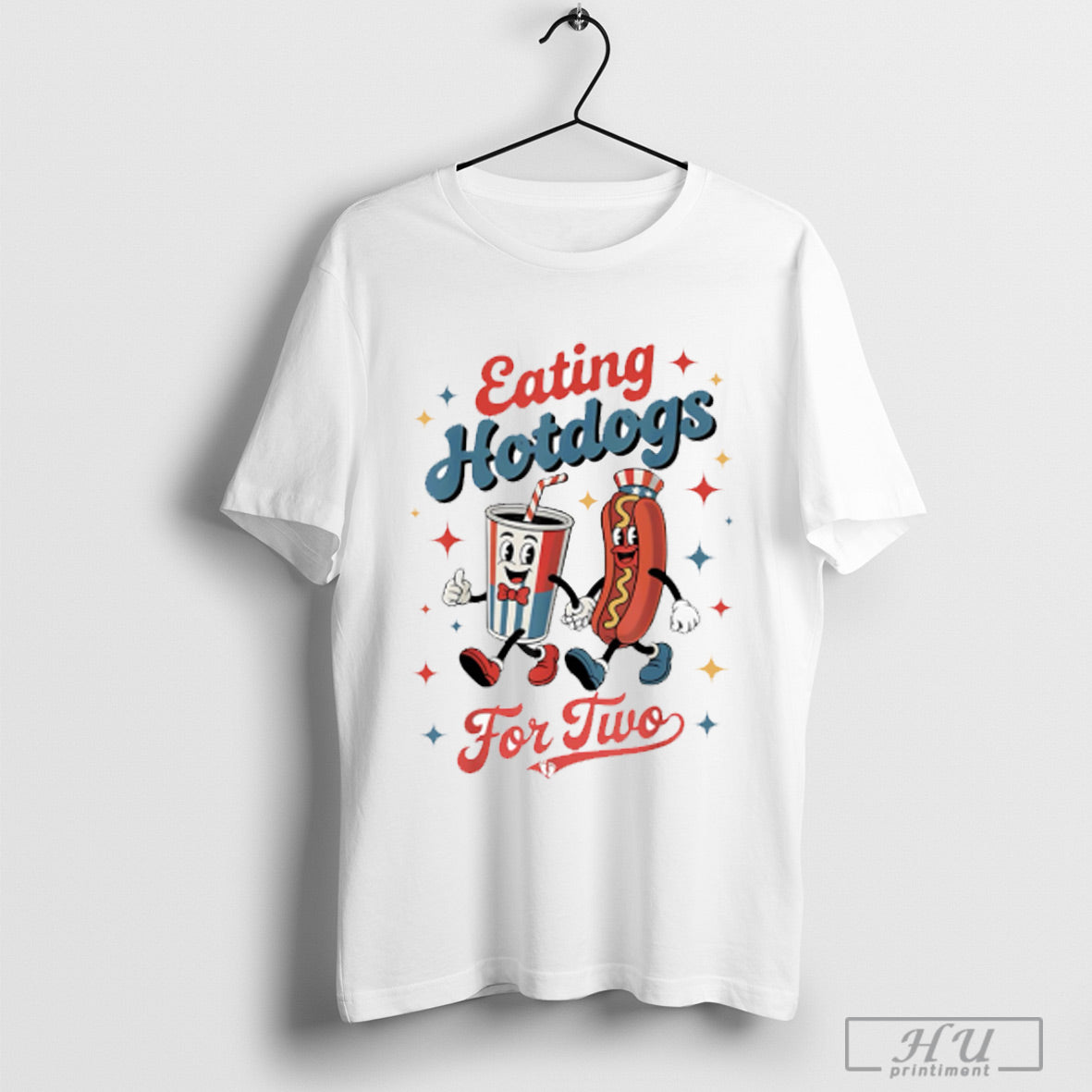 Eating Hotdogs For Two - Adult & Kids T-Shirts, Sweatshirts & Hoodies apparel design preview 1