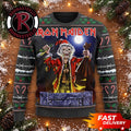 Eddie Santa Claus Christmas Holiday Metal Band Iron Maiden Ugly Christmas Sweater - Holiday Gift product image