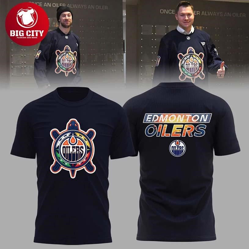 Edmonton Oilers Indigenous Celebration 2026 Two Sided - Adult & Kids T-Shirts, Sweatshirts & Hoodies apparel design preview 1