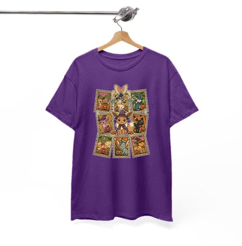 Eevee Halloween Eeveelutions Spooky Evolutions - Adult & Kids T-Shirts, Sweatshirts & Hoodies apparel design preview 1