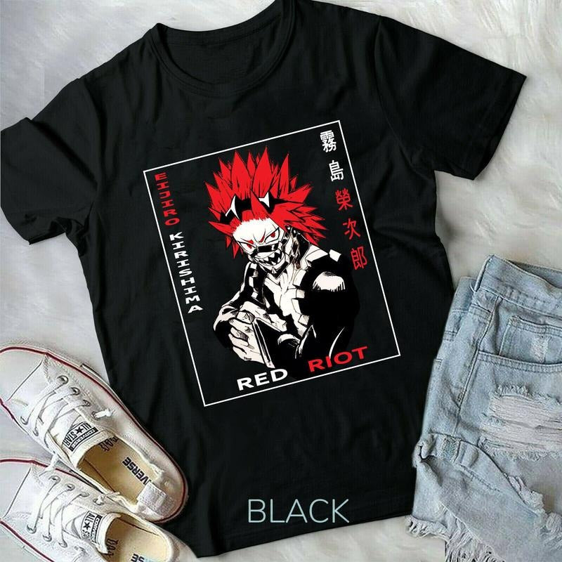 Eijiro Kirishima My Hero Academia S 4XL Red Riot New - Adult & Kids T-Shirts, Sweatshirts & Hoodies apparel design preview 1