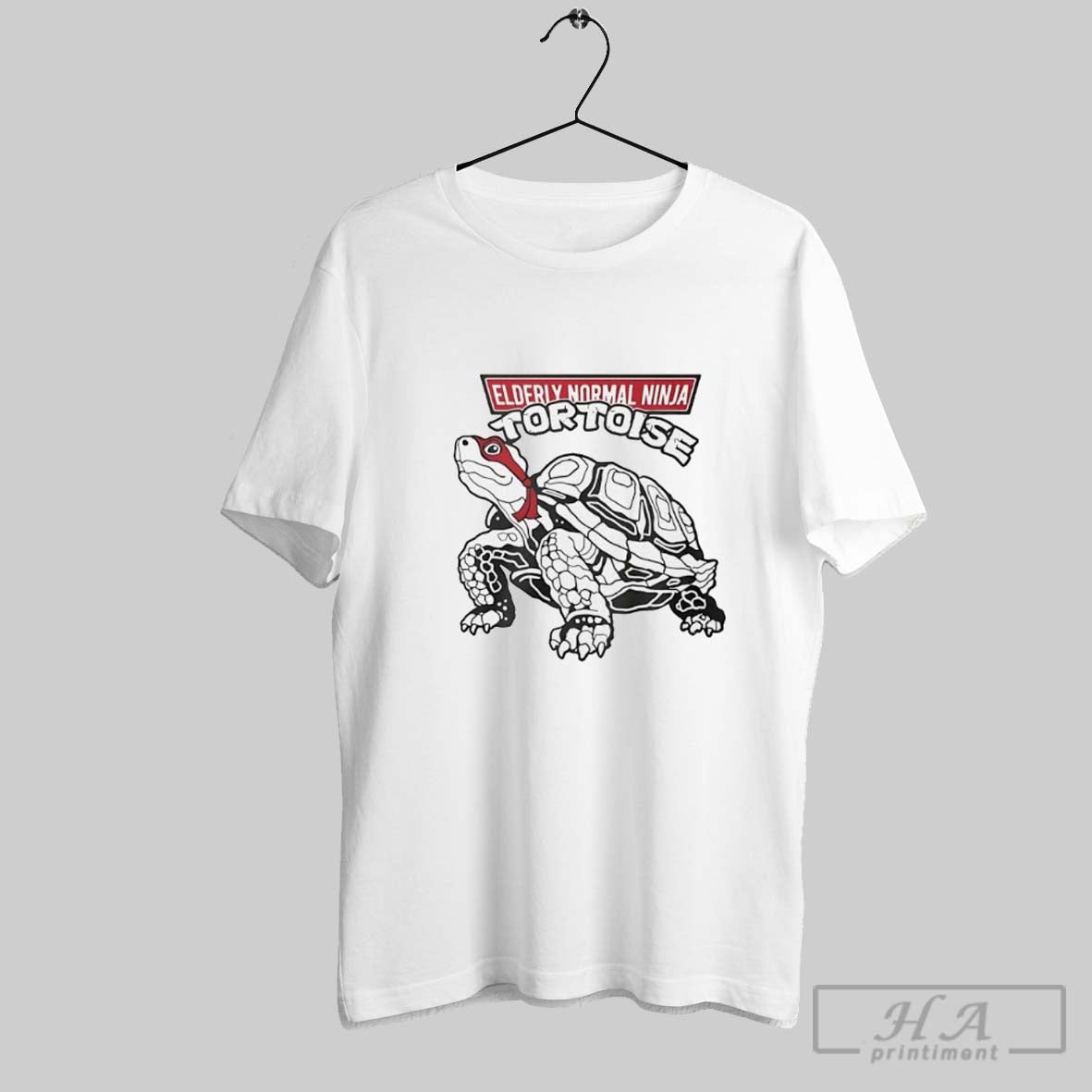 Elderly Normal Ninja Tortoise - Adult & Kids T-Shirts, Sweatshirts & Hoodies apparel design preview 1