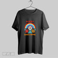 Elderly White Hippie Rainbow Flower - Adult & Kids T-Shirts, Sweatshirts & Hoodies apparel design preview 1