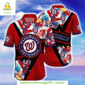 Washington Nationals Hawaiian Electrifying Stripes - Adult & Kids T-Shirts, Sweatshirts & Hoodies apparel design preview 1