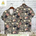 NY Yankees Hawaiian Elegant Tapa Beige Navy MLB - Adult & Kids T-Shirts, Sweatshirts & Hoodies apparel design preview 1