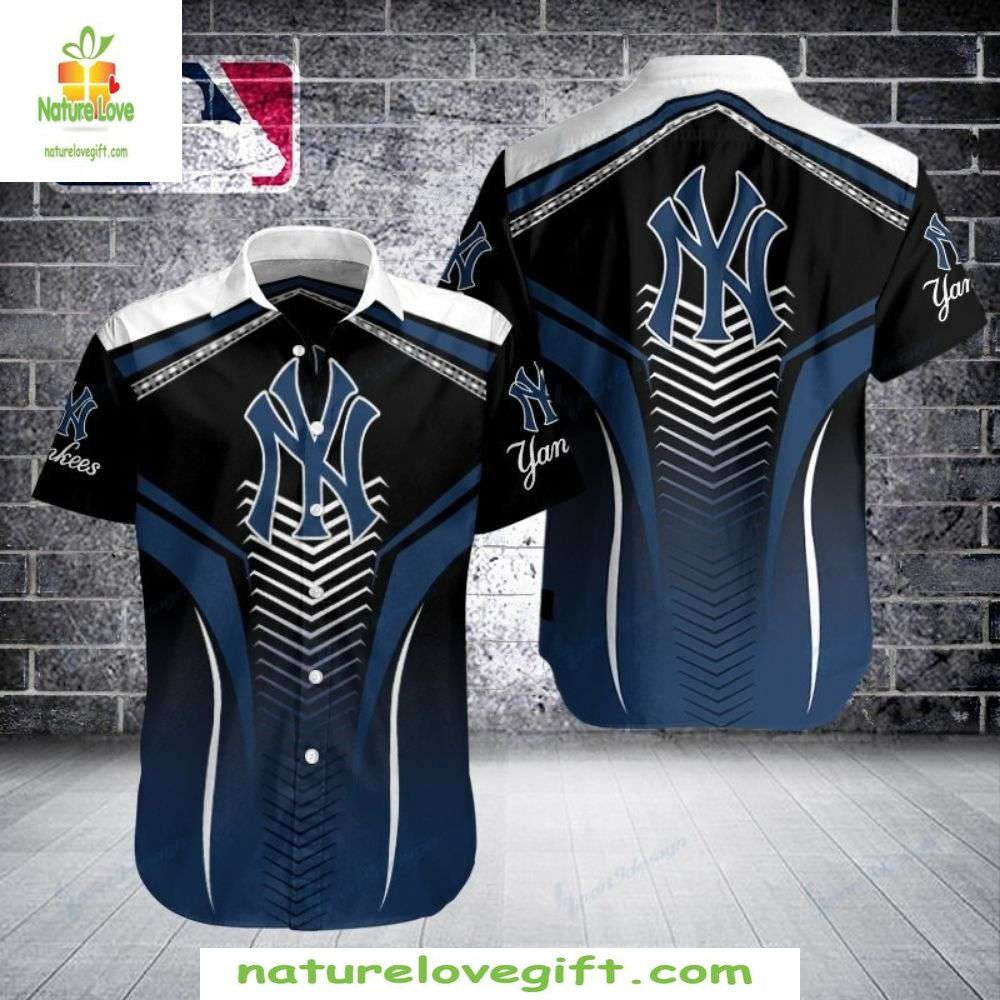 NY Yankees Hawaiian Elegant Stripes Aloha Baseball - Adult & Kids T-Shirts, Sweatshirts & Hoodies apparel design preview 1