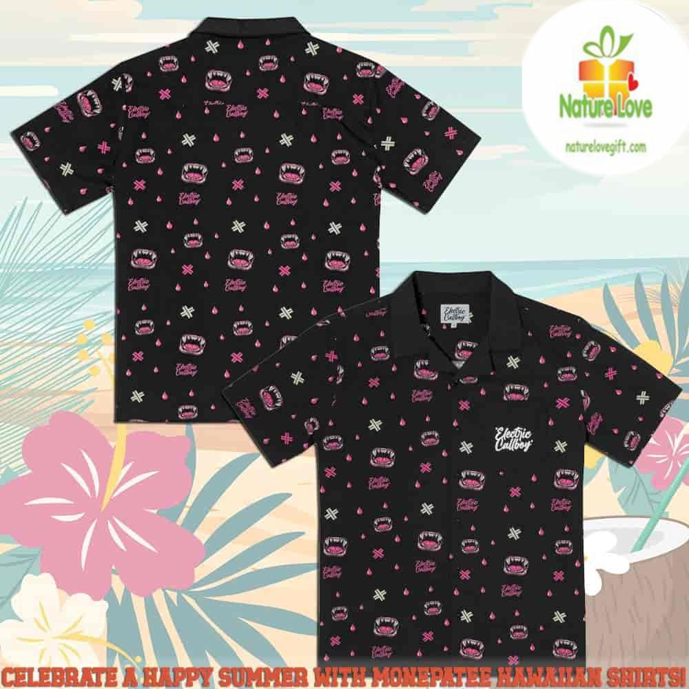 Electric Callboy 2026 Here For Blood Hawaiian Beach - Adult & Kids T-Shirts, Sweatshirts & Hoodies apparel design preview 1