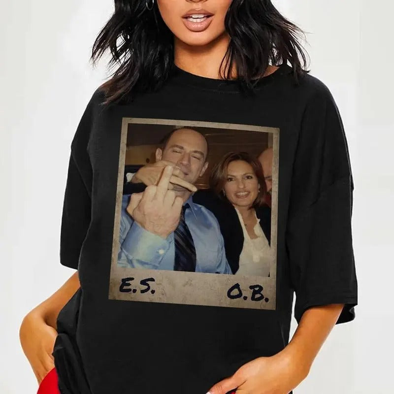 Elliot Stabler Olivia Benson Law Order Sarcastic - Adult & Kids T-Shirts, Sweatshirts & Hoodies apparel design preview 1