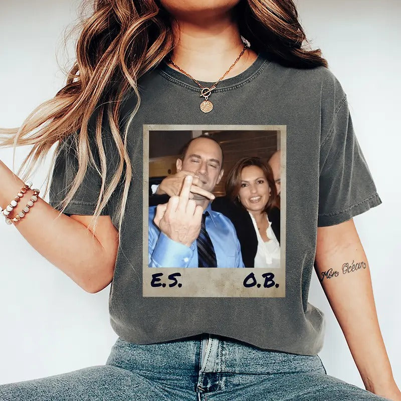Elliot Stabler Olivia Benson Law Order Svu Vintage - Adult & Kids T-Shirts, Sweatshirts & Hoodies apparel design preview 1