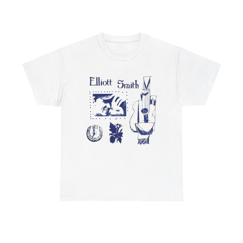 Elliott Smith Retro Music Short Sleeve Fans - Adult & Kids T-Shirts, Sweatshirts & Hoodies apparel design preview 1