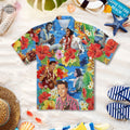 Elvis Hawaiian And Shorts Paradise Style Blue For - Adult & Kids T-Shirts, Sweatshirts & Hoodies apparel design preview 1