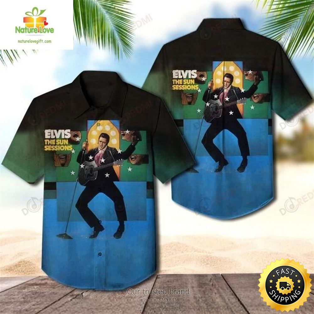 Elvis Presley Sun Sessions Hawaiian Gift for Rock - Adult & Kids T-Shirts, Sweatshirts & Hoodies apparel design preview 1