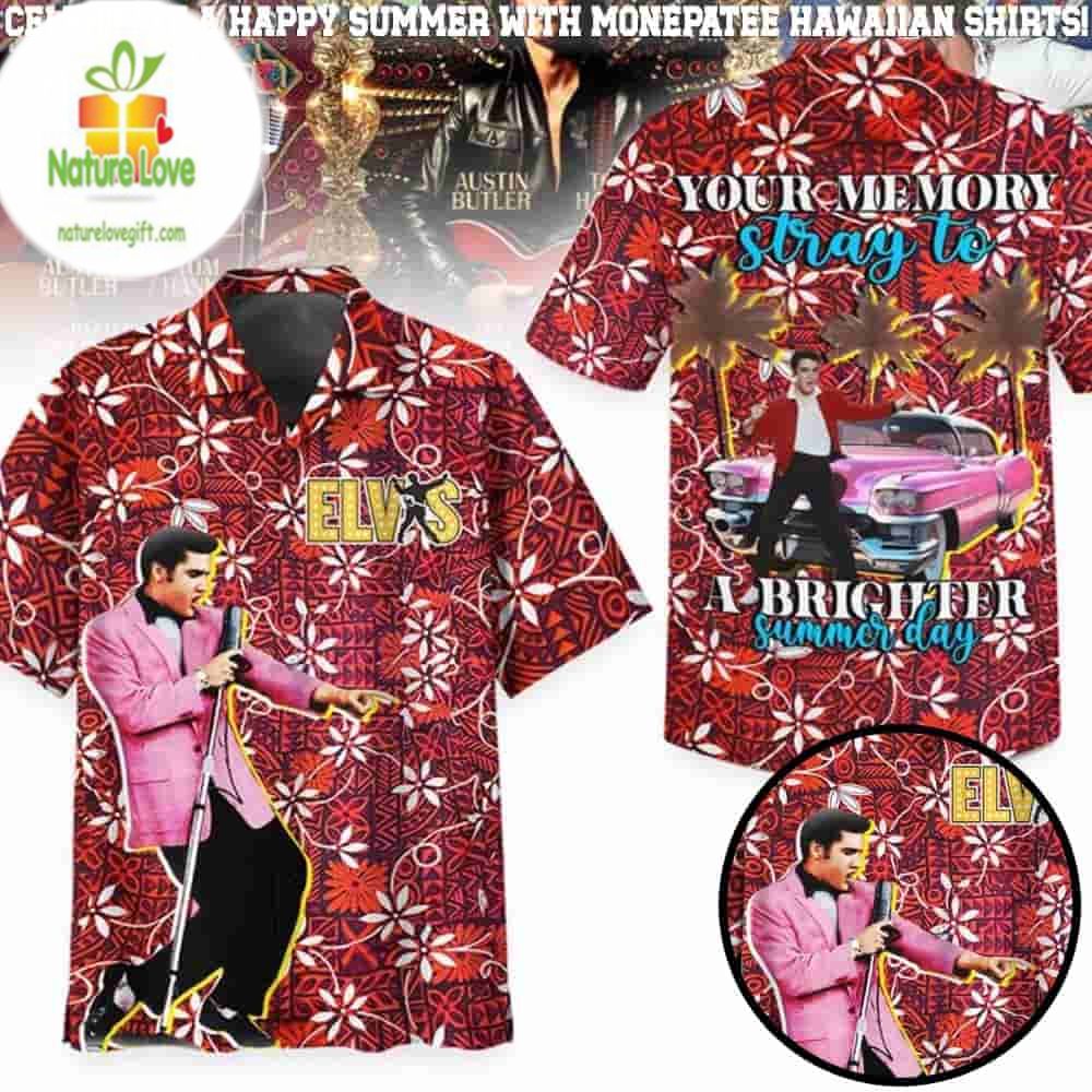 Elvis Presley Hawaiian and Beach Shorts Memory Stray - Adult & Kids T-Shirts, Sweatshirts & Hoodies apparel design preview 1