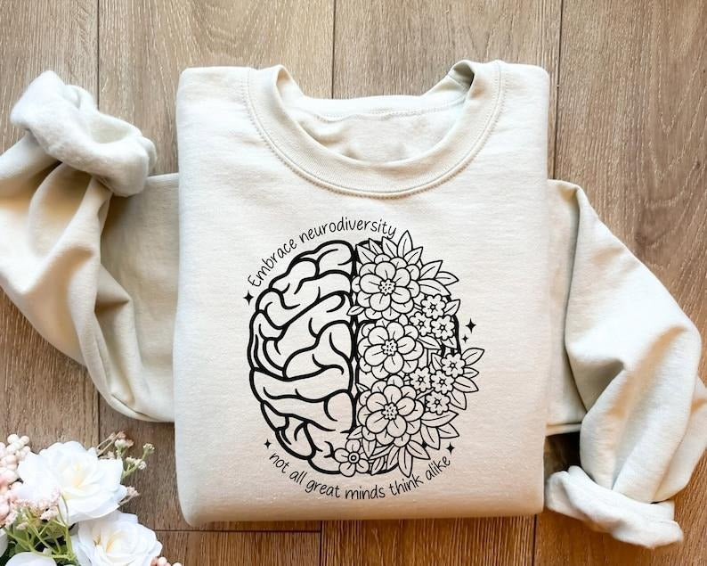 Embrace Neurodiversity Autism Awareness - Adult & Kids T-Shirts, Sweatshirts & Hoodies apparel design preview 1