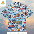 Seattle Mariners Hawaiian Emerald City Scenic - Adult & Kids T-Shirts, Sweatshirts & Hoodies apparel design preview 1