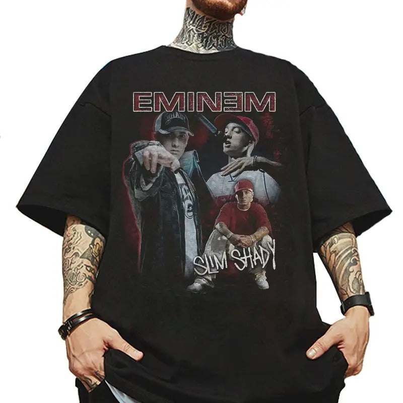 Eminem Rap 90s Rapper Hip Hop Legends Fan - Adult & Kids T-Shirts, Sweatshirts & Hoodies apparel design preview 1
