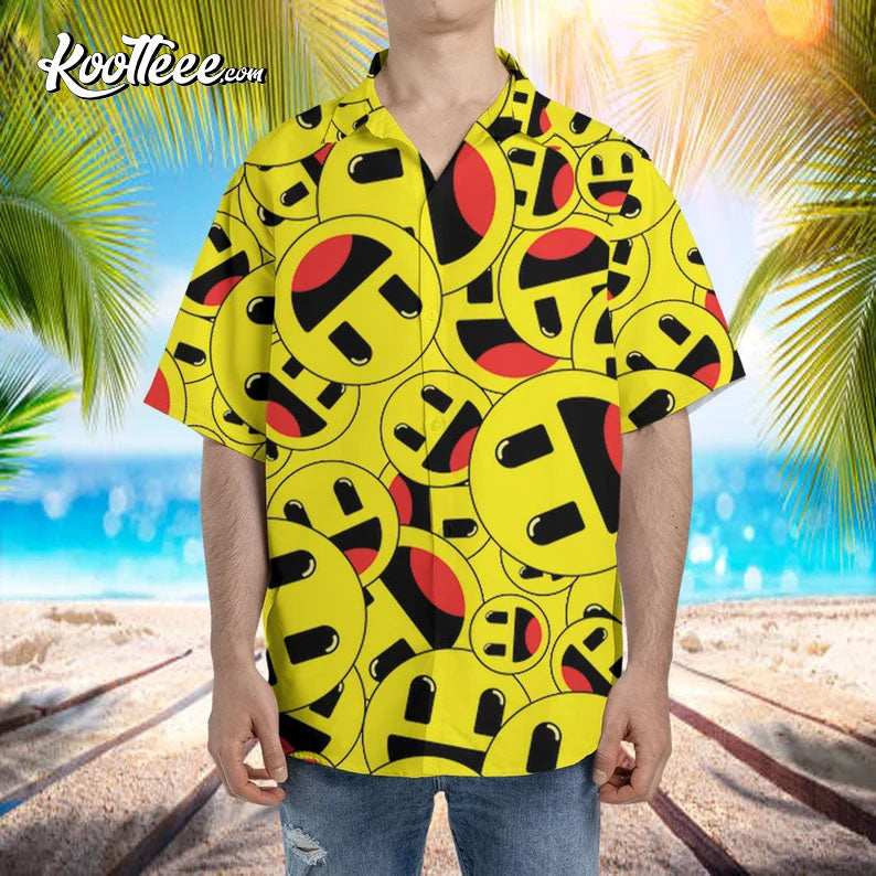 Emoji Cute Smile And Funny Hawaiian - Adult & Kids T-Shirts, Sweatshirts & Hoodies apparel design preview 1