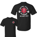 Emotional Support Husband 2Sided Do Not Pet Funny - Adult & Kids T-Shirts, Sweatshirts & Hoodies apparel design preview 1