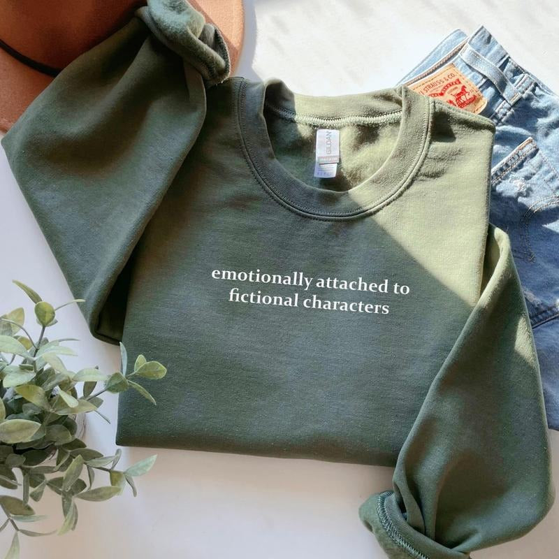 Emotionally Attached Fictional Characters Bookworm - Adult & Kids T-Shirts, Sweatshirts & Hoodies apparel design preview 1