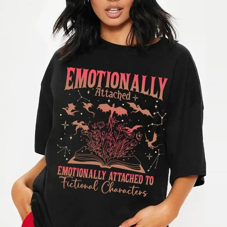 Emotionally Attached Fictional Characters Fourth Wing - Adult & Kids T-Shirts, Sweatshirts & Hoodies apparel design preview 1