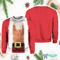 Bearded Muscle 3D Ugly Christmas Sweater - Holiday Gift product image 2