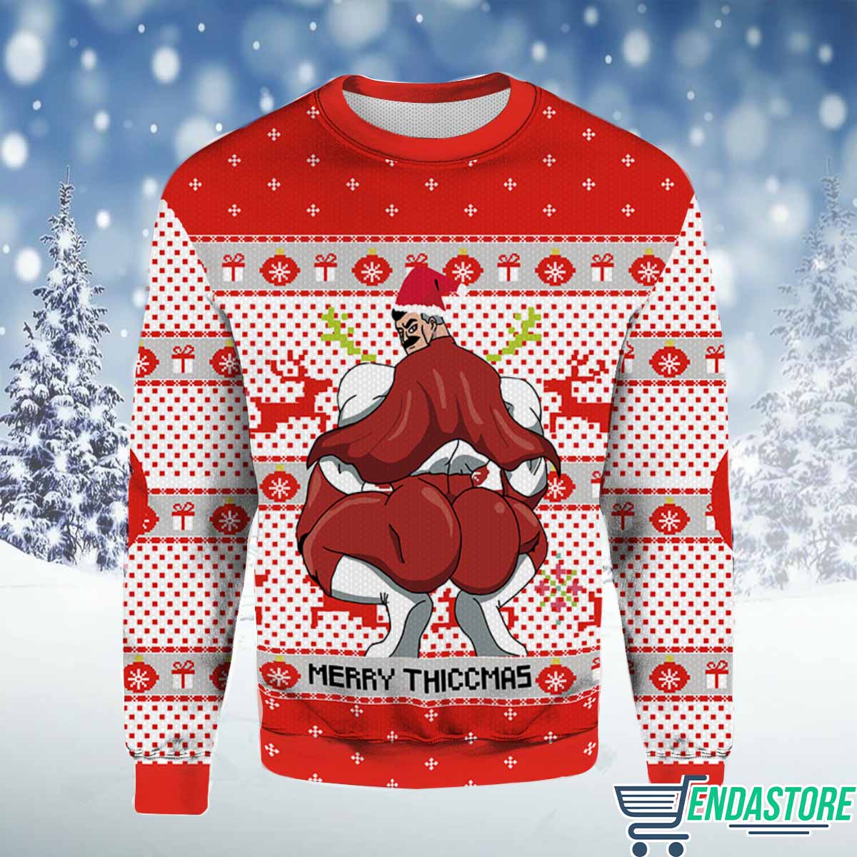Merry Thiccmas Omni Man Invincible 3D Ugly Christmas Sweater - Holiday Gift product image