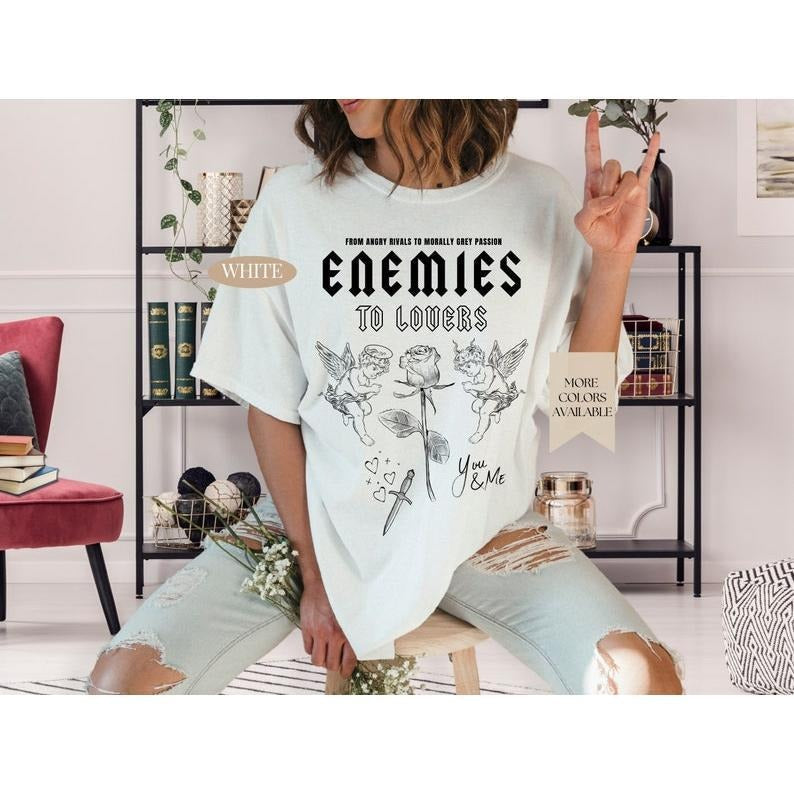 Enemies Lovers Dark Romance Morally Grey Spicy Book - Adult & Kids T-Shirts, Sweatshirts & Hoodies apparel design preview 1