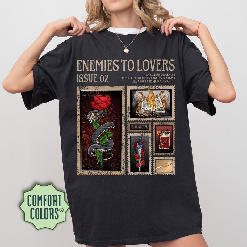 Enemies Lovers Bookish Dark Academia Romance Smut - Adult & Kids T-Shirts, Sweatshirts & Hoodies apparel design preview 1