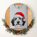 English Sheepdog Santa Dog Lover Pet Soft - Adult & Kids T-Shirts, Sweatshirts & Hoodies apparel design preview 1