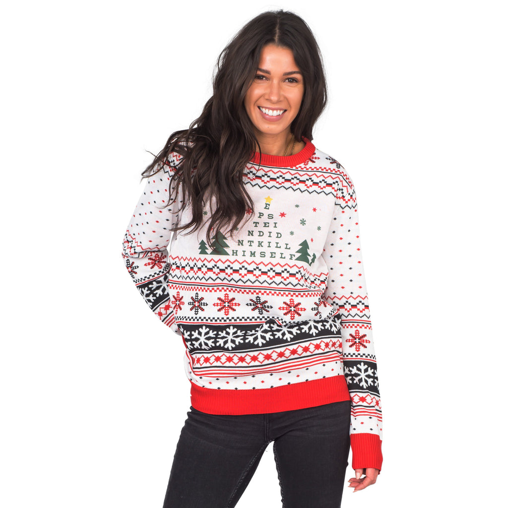 It's Beginning To Look Like Epstein Didn't Kill Himself Ugly Christmas Sweater - Holiday Gift product image 3