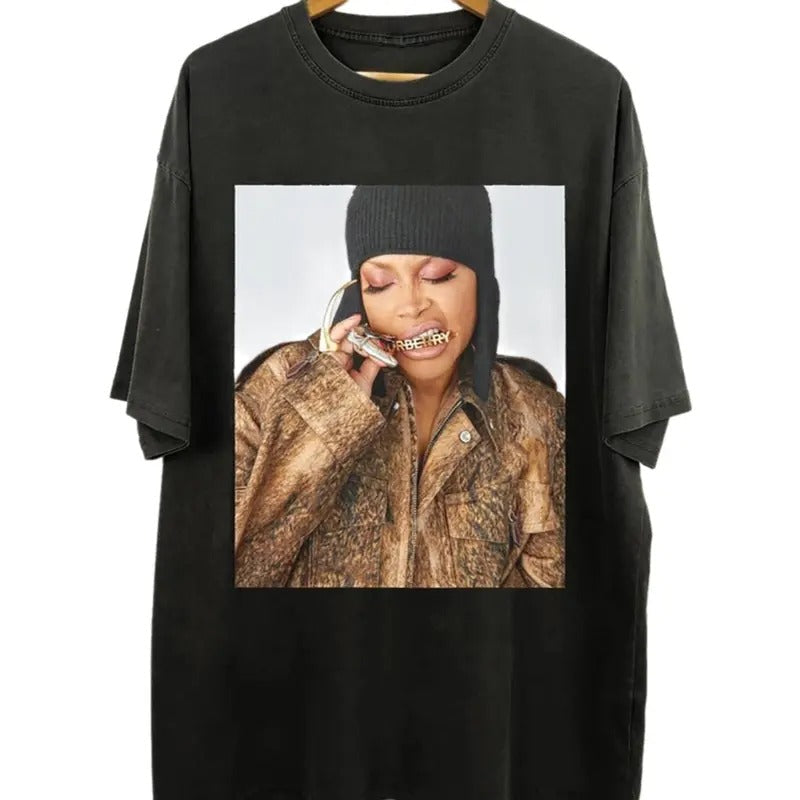 Erykah Badu 2024 90s Music Cotton Fabric - Adult & Kids T-Shirts, Sweatshirts & Hoodies apparel design preview 1