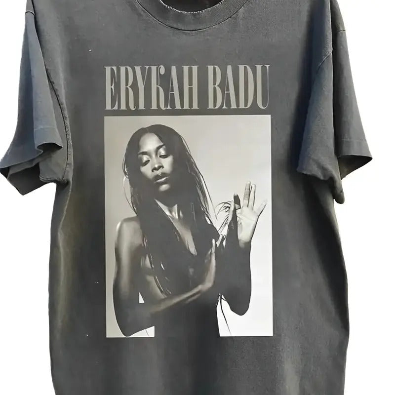 Erykah Badu S 5XL Cotton Menswear Top Print - Adult & Kids T-Shirts, Sweatshirts & Hoodies apparel design preview 1