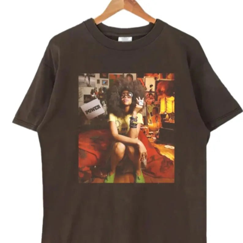 Erykah Badu Tour Music Rock Classic Top Fans - Adult & Kids T-Shirts, Sweatshirts & Hoodies apparel design preview 1