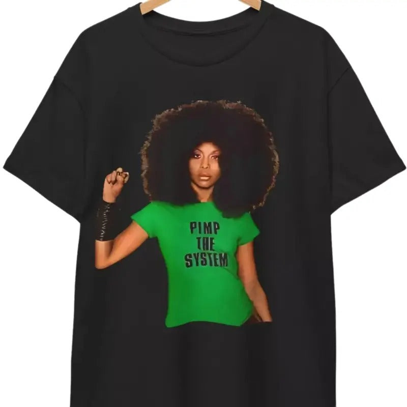 Erykah Badu Pimp System Afro Photo 90s Soul Rap RB - Adult & Kids T-Shirts, Sweatshirts & Hoodies apparel design preview 1
