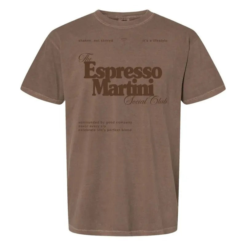 'Espresso Martini Social Club' - Adult & Kids T-Shirts, Sweatshirts & Hoodies apparel design preview 1