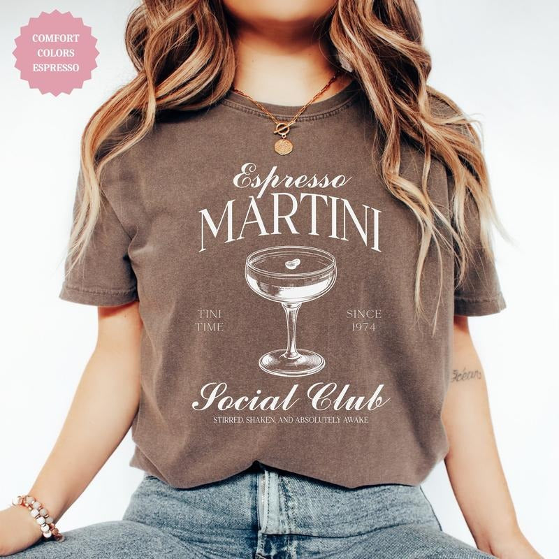 Espresso Martini Social Club Lover Bachelorette Party - Adult & Kids T-Shirts, Sweatshirts & Hoodies apparel design preview 1