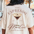Espresso Martini Is Always Answer Retro Backprint Y2K - Adult & Kids T-Shirts, Sweatshirts & Hoodies apparel design preview 1
