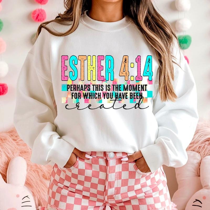 Esther 4:14 DTF Transfers THIS IS NOT - Adult & Kids T-Shirts, Sweatshirts & Hoodies apparel design preview 1