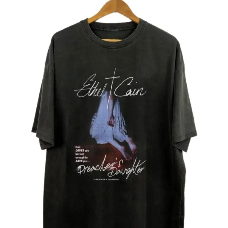 Ethel Cain 90s Vintage Black Metal Preacher'S - Adult & Kids T-Shirts, Sweatshirts & Hoodies apparel design preview 1