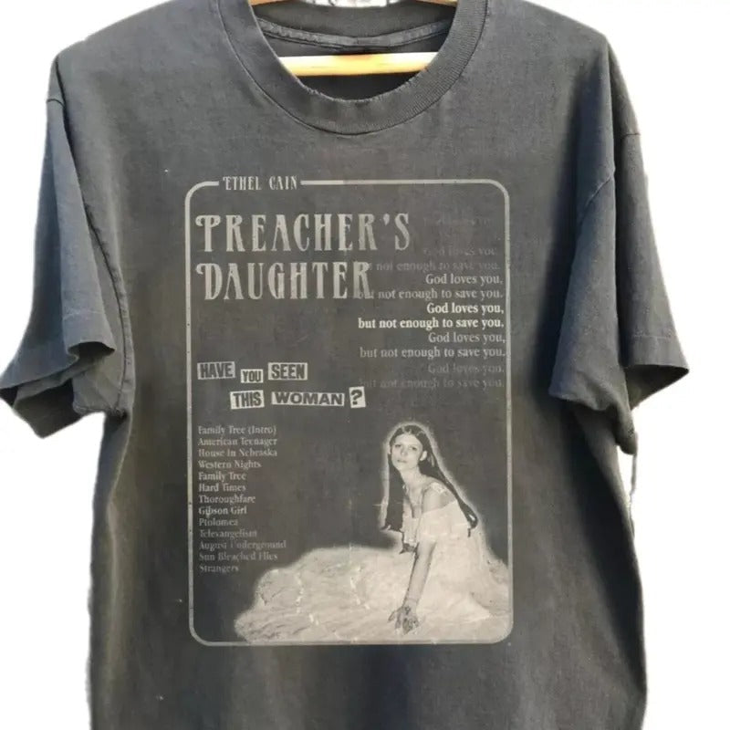 Ethel Cain Preacher'S Daughter Music Album Retro 90s - Adult & Kids T-Shirts, Sweatshirts & Hoodies apparel design preview 1