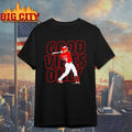 Eugenio Suarez Good Vibes Only Cincinnati Reds - Adult & Kids T-Shirts, Sweatshirts & Hoodies apparel design preview 1